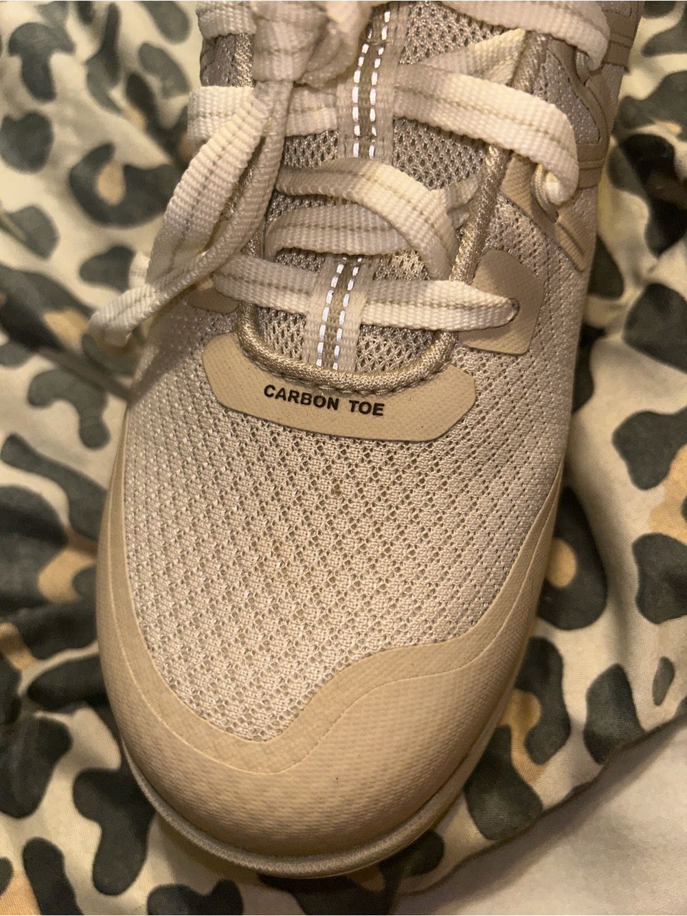 Keen Light Beige Utility Work Shoe with Yellow Insole - Picture 4 of 4